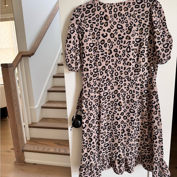 Sanctuary Leopard Wrap Mini Dress - Picture 5 of 6